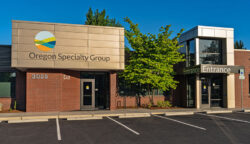 Exterior photo of the Oregon Specialty Group building on Ryan Drive in Salem, Oregon.